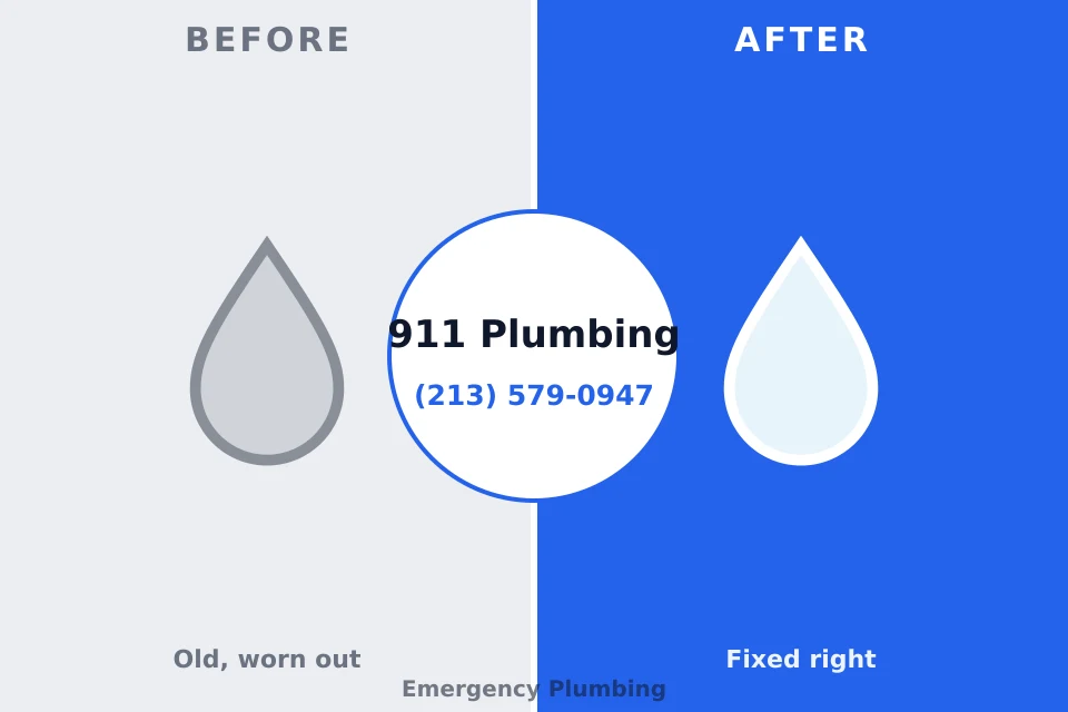 Before and after: plumbing repair Elephant Butte, NM